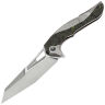 Нож TuoTown Horridus-2 сталь M390 рукоять Grey Ti/Chaotic Green CF