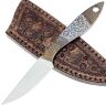 Нож Волчий Век Скелетная МиниМасичька гравировка Custom сталь 95х18 WA