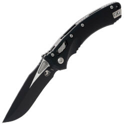 Нож Microtech Amphibian Ram-Lok black сталь M390MK рукоять Back Fluted Aluminum (137RL-1FL)