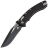 Нож Microtech Amphibian Ram-Lok black сталь M390MK рукоять Back Fluted Aluminum (137RL-1FL)