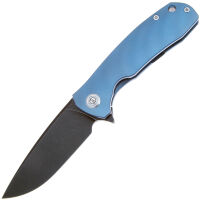 Нож Maxace BALANCE-IV cталь CPM-3V blackwash рукоять Blue Titanium