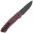 Нож Kizer Agressor black сталь 3V рукоять Red Richlite