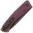 Нож Kizer Agressor black сталь 3V рукоять Red Richlite