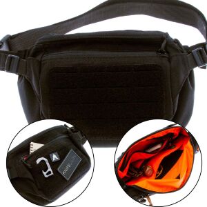 Сумка поясная Dyag Hipbag L nylon velcro/molle-minus (Black)
