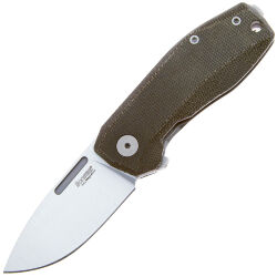 Нож Lion Steel Nano сталь MagnaCut рукоять Green Canvas Micarta/Ti (NA01 CVG)