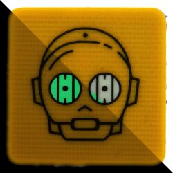 Патч Stabwoodstone Робот Yellow G10