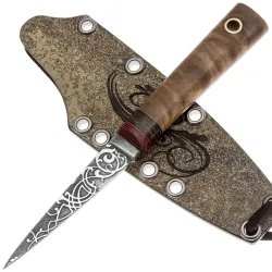 Нож Волчий Век МиниСечень Custom сталь N690 WA рукоять орех/карбон