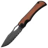 Нож Kizer Allure сталь Damascus рукоять Titanium/Panama Rosewood