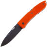 Нож Lion Steel Big Opera Black сталь D2 рукоять Orange G10 (L/8810B OR)