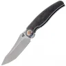 Нож Rike Knife Hunter 1 сталь CPM-S90V рукоять Gray Ti/Orange Carbon Fiber