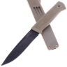 Нож Кизляр Сова сталь AUS-8 черный рукоять эластрон Песчаный (014307)