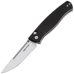 Нож Real Steel Pathfinder Flat stonewash сталь 14C28N рукоять Black G10 (7851BS)