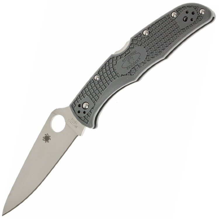 Нож Spyderco Endura 4 сталь VG-10 рукоять Grey FRN (C10FPGY)