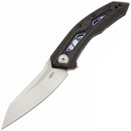 Нож ZT 0762 satin сталь CPM-20CV рукоять Ti/Carbon Fiber