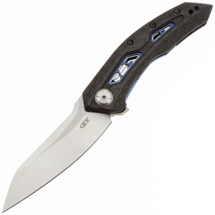Нож ZT 0762 satin сталь CPM-20CV рукоять Ti/Carbon Fiber