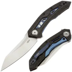 Нож ZT 0762 satin сталь CPM-20CV рукоять Ti/Carbon Fiber