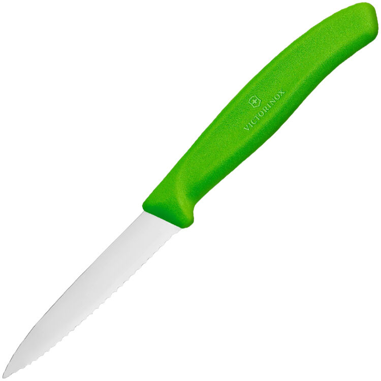 Нож кухонный Victorinox серрейтор для резки зеленый (6.7636.L114)