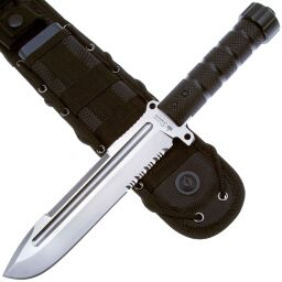 Нож Kizlyar Supreme Survivalist-Z сталь D2 Serrated рукоять Aluminium (Black)