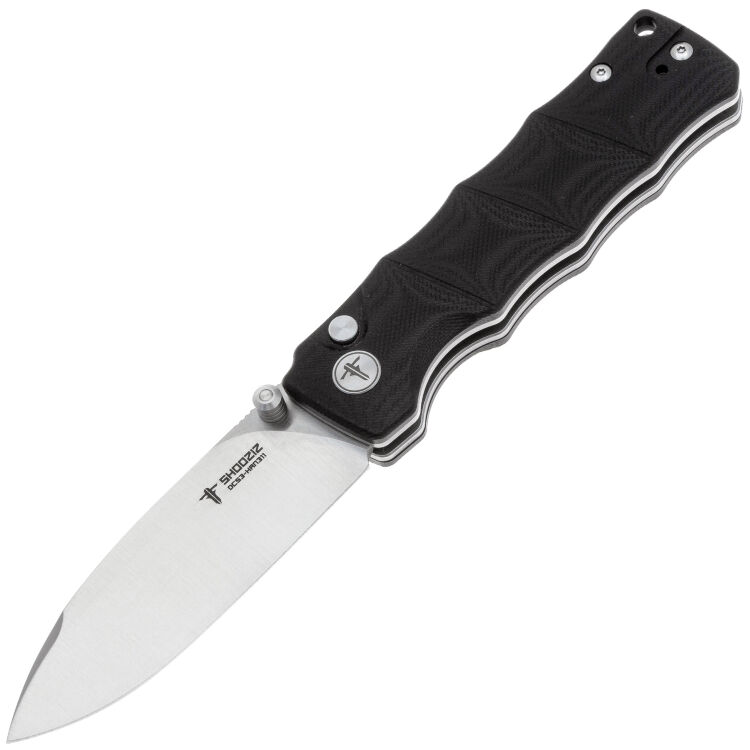 Нож SHOOZIZ HAN311 satin сталь DC53 рукоять Black G10