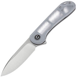 Нож CIVIVI Elementum satin сталь D2 рукоять Polished Clear Lexan (C907A-7)