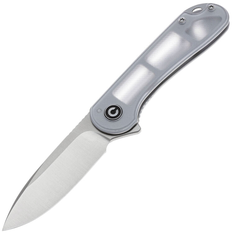 Нож CIVIVI Elementum satin сталь D2 рукоять Polished Clear Lexan (C907A-7)