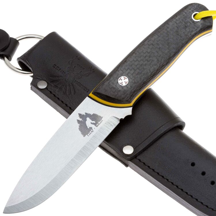 Нож 7 Ножей Йети сталь N690 рукоять Carbon Fiber