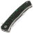 Нож NL Knives Аурум Ultimate Custom Bowie сталь М390 рукоять Chaotic Green CF