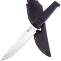 Нож Kizlyar Supreme Alpha Lite сталь 420HC Stonewash рукоять Black Kraton