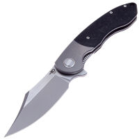 Нож Bestech BowieTie сталь M390 рукоять Marble Carbon Fiber/Titanium (BT1906A)