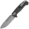 Нож N.C. Custom Ultras-F stonewash сталь AUS-10 рукоять Carbon fiber/сталь
