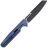 Нож WE Knife Reiver Blackwash сталь S35VN рукоять Blue Titanium (WE16020-4)