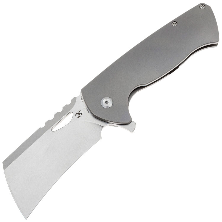 Нож Kansept Leviathan stonewash сталь S35VN рукоять Bead Blasted Titanium