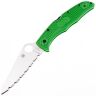 Нож Spyderco Pacific Salt 2 Serrated сталь LC200N рукоять Green FRN (C91FSGR2)