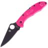 Нож Spyderco Delica 4 Black сталь S30V рукоять Pink FRN (C11FPPNS30VBK)