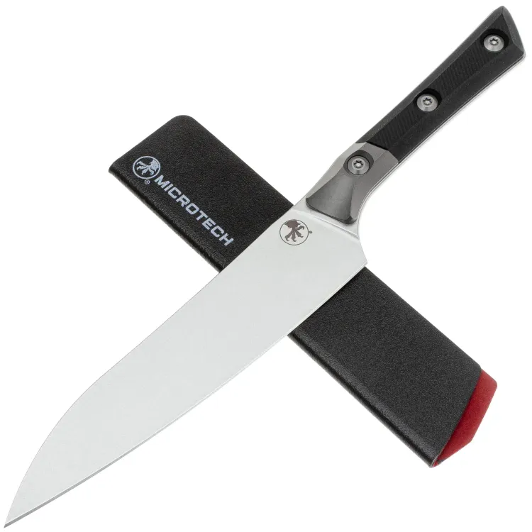 Нож кухонный Microtech 6" Utility Knife сталь M390MK рукоять Ti/Black G10 (3400B-10BK)