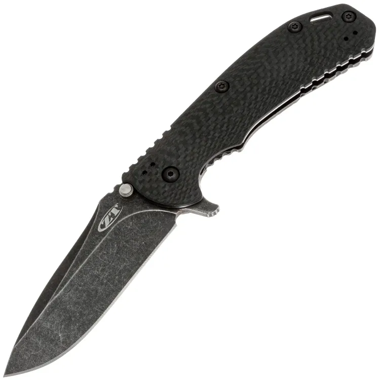 Нож ZT 0560CBBW Factory second blackwash сталь Elmax рукоять Carbon Fiber/Titanium