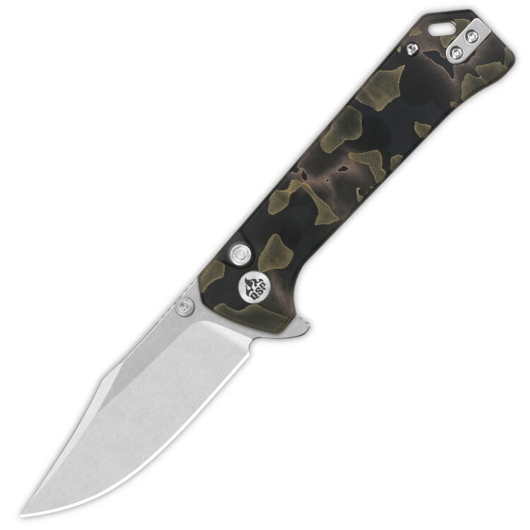 Нож QSP Grebe stonewash сталь S35VN рукоять Raffir Noble (QS147-F1)