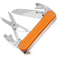 Нож FOX Vulpis Multipurpose-4 сталь N690 рукоять Orange Aluminium (FX-VP130-F4 OR)