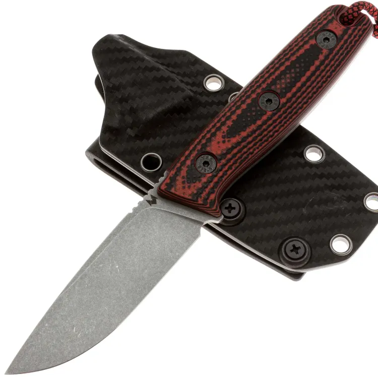 Нож Titanfox Корсак сталь N690 рукоять Black/Red G10