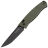 Нож Real Steel Pathfinder Flat blackwash сталь 14C28N рукоять Green G10 (7851GB)
