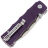 Нож SHOOZIZ HAN311 satin сталь DC53 рукоять Purple G10