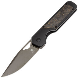Нож Kizer Militaw black сталь S45VN рукоять Titanium/Dark Matter Gold FatCarbon