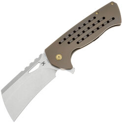 Нож Kansept Leviathan stonewash сталь S35VN рукоять Bronze Titanium