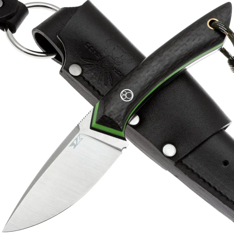 Нож 7 Ножей Джек Малый сталь N690 рукоять Green G10/Carbon Fiber