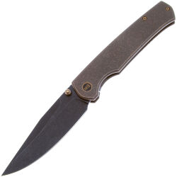 Нож WE Knife Evoke Blackwash сталь CPM-20CV рукоять Bronze Titanium (WE21046-2)