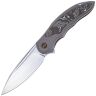 Нож WE Knife Makani rubbed satin сталь CPM-20CV рукоять Black Ti/Aluminium foil CF (WE21048B-2)