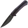Нож Tenable Kratos blackwash сталь Nitro-V рукоять Black/Purple G10