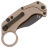 Нож Reate EXO-K black PVD сталь N690 рукоять Tan Aluminium