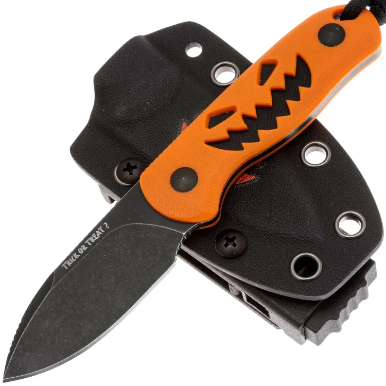 Нож Kizer Drop Bear Fix blackwash Halloween Edition сталь 14C28N рукоять G10