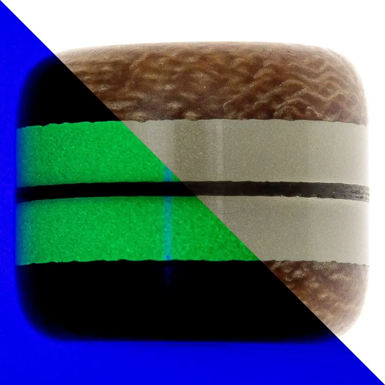 Бусина темлячная PhantomTools Brown Micarta/двойной люминофор